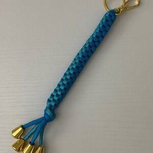 Blue and Gold Keychain Accessory